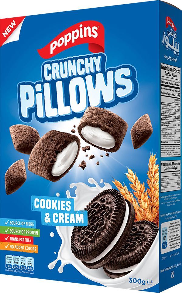 Crunchy Pillows Cookies & Cream