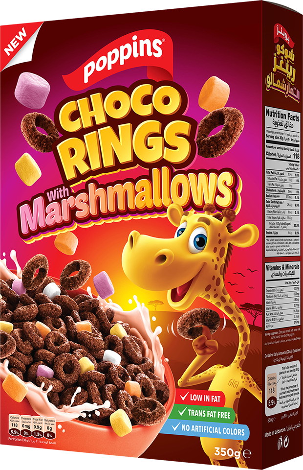 Marshmallows Choco Rings with Marshmallows